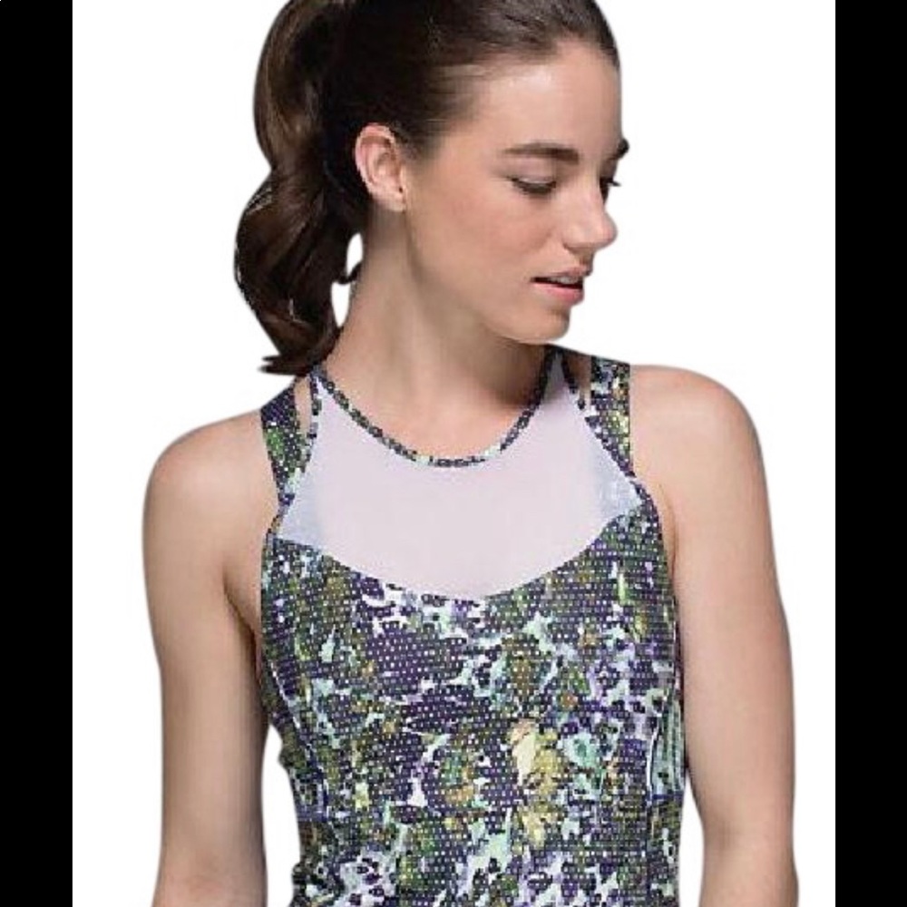 Lululemon mesh tank with built in bra!